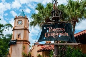 Pirates of the Caribbean Ride Facade in Orlando Florida Disney World