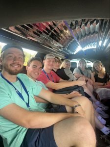 Graduaties in a Limo on a Graduation Trip