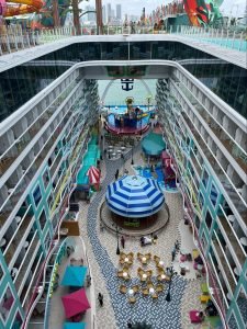 The best cruise ship for you will contain many options, such as a courtyard full of things to do.